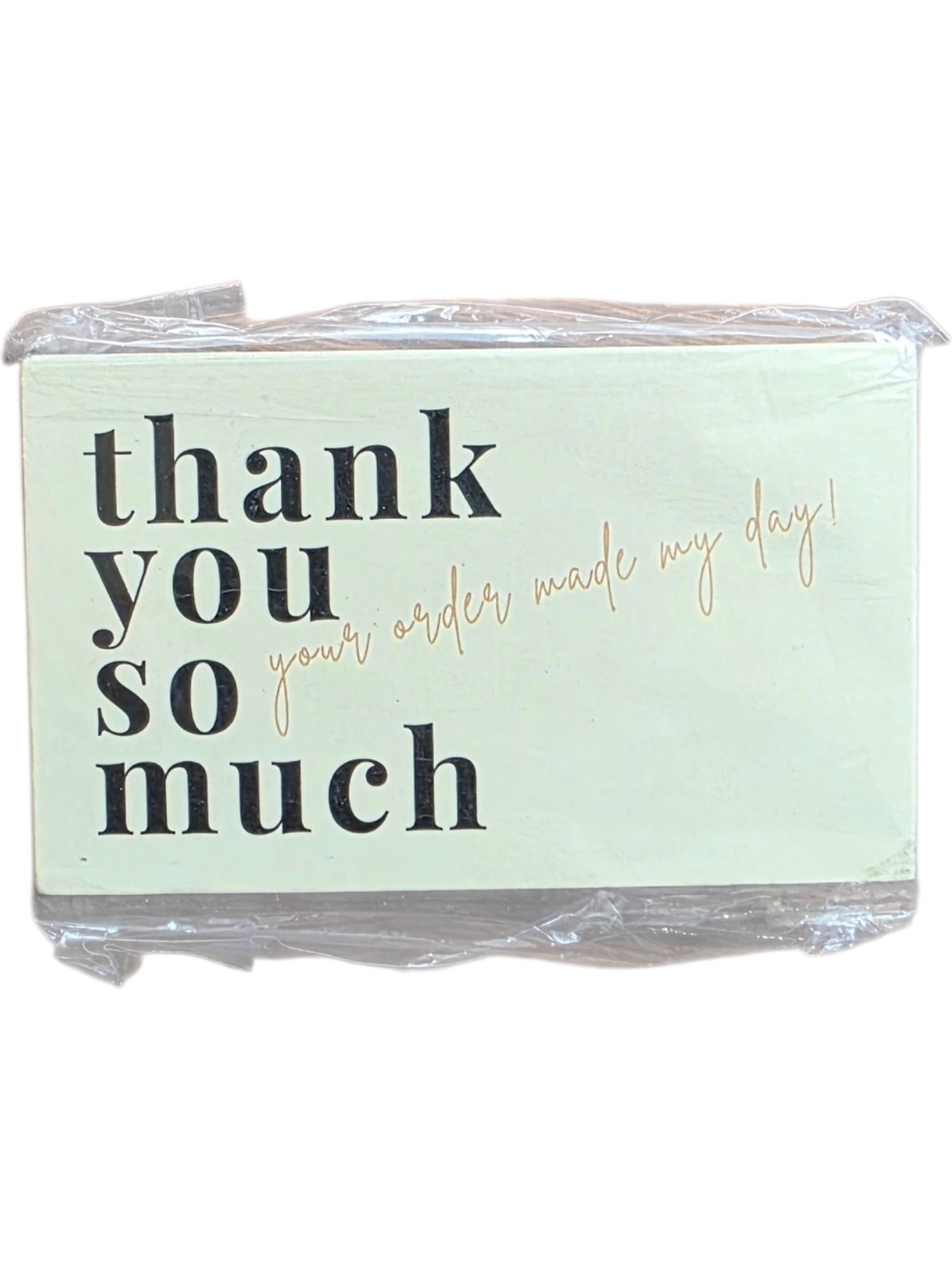 Thank You Cards Your Order Made My Day 2 Packs 100 Cards Total Mint